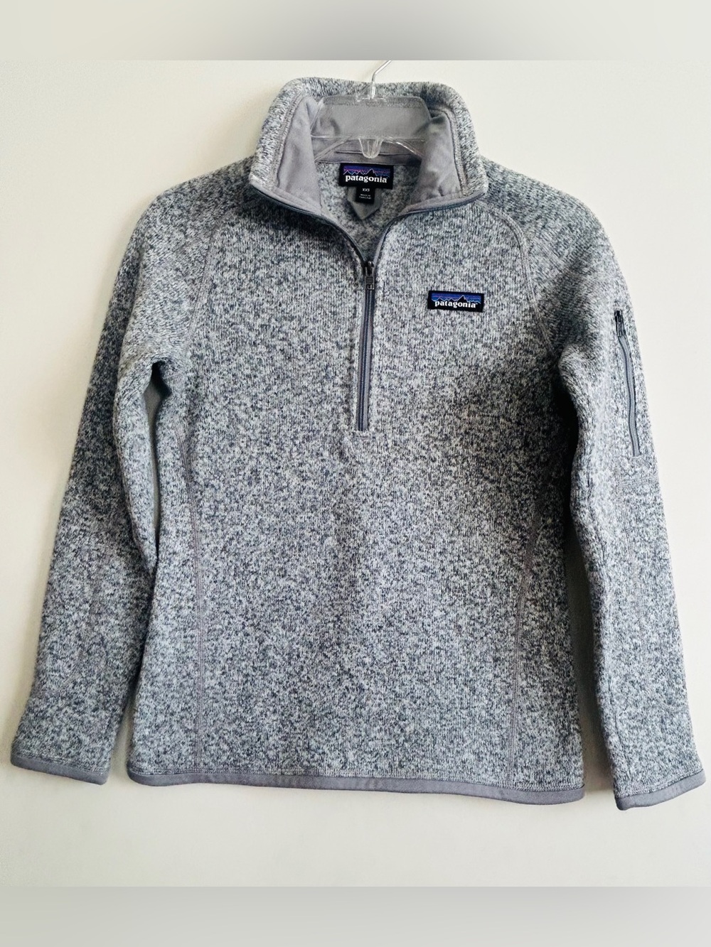 Patagonia Women’s Better Sweater Gray Quarter-Zip Fleece Pullover